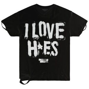 Rockstar Original Distressed Graphic Tee M Grunge Y2K Streetwear Edgy